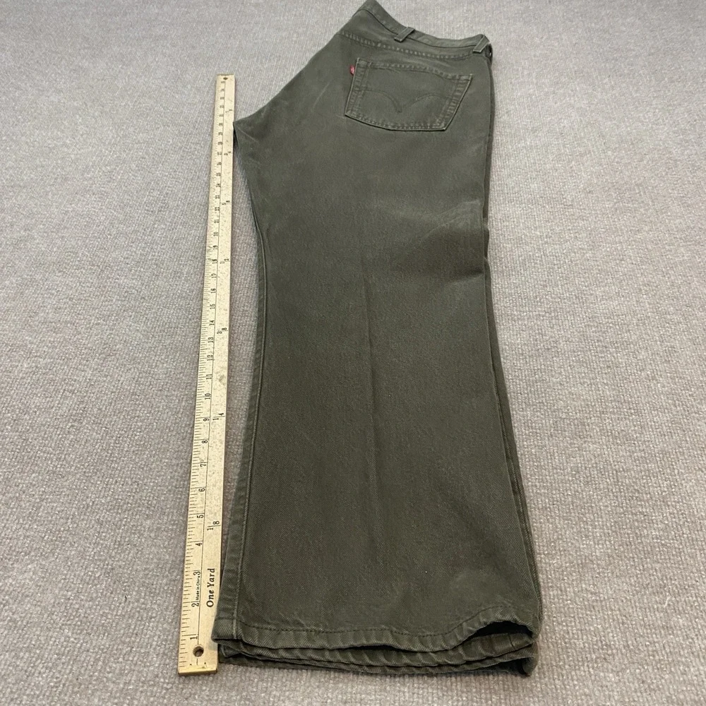 VTG Levis 501 Jeans Men 40 Fits 39x30 Y2K Olive Straight‎ Leg Denim Distressed